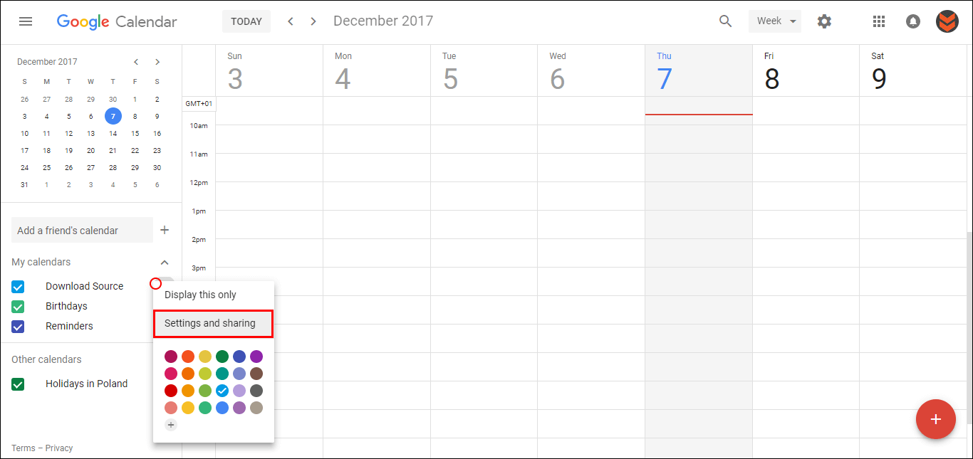 How to Share Your Google Calendar With Specific People or Publically